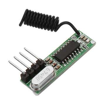 10pcs DC3~5V AK-119 433.92MHZ 4 Pin Superheterodyne Receiver Board Without Decoding -105dBm Sensitiv
