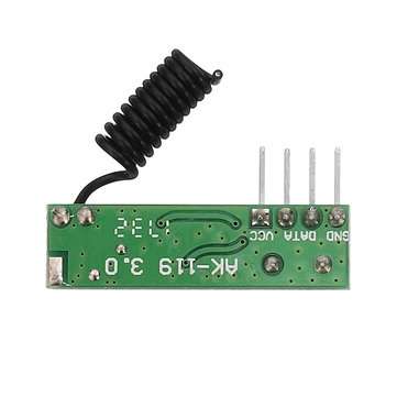 10pcs DC3~5V AK-119 433.92MHZ 4 Pin Superheterodyne Receiver Board Without Decoding -105dBm Sensitiv