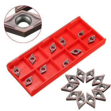 10pcs DCMT070202 Carbide Inserts for SDJCR1010H07 Turning Tool Holder
