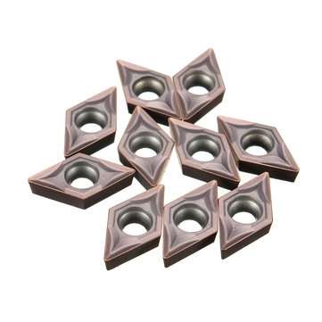 10pcs DCMT070202 Carbide Inserts for SDJCR1010H07 Turning Tool Holder