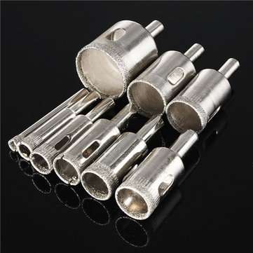 10pcs Diamond Hole Saw Drill Bit Set 6mm-30mm Tile Ceramic Glass Porcelain Marble Hole Saw Cutter
