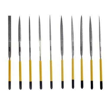 10pcs Diamond Mini Needle File Set Polishing Tools 150 Grit Sharpening Tool for M... (SIZE: 3X140MM)