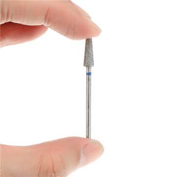10Pcs Diamond Coated Polishing Grinding Head Set HP 2.35mm Shank Rotary Burs
