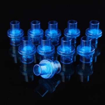 10Pcs Disposable One-way CPR Mask Training Valves Mouthpieces Micromask  (SIZE: #2)