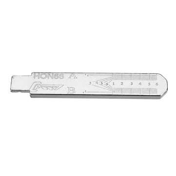 10pcs Engraved Line Key for 2 in 1 LiShi HON66 Scale Shearing Teeth Blank Key NO.25 For HONDA BYD/Fo