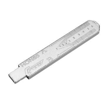 10pcs Engraved Line Key for 2 in 1 LiShi HON66 Scale Shearing Teeth Blank Key NO.25 For HONDA BYD/Fo
