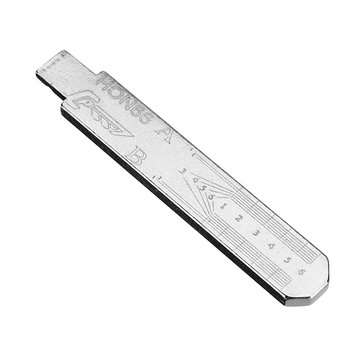 10pcs Engraved Line Key for 2 in 1 LiShi HON66 Scale Shearing Teeth Blank Key NO.25 For HONDA BYD/Fo