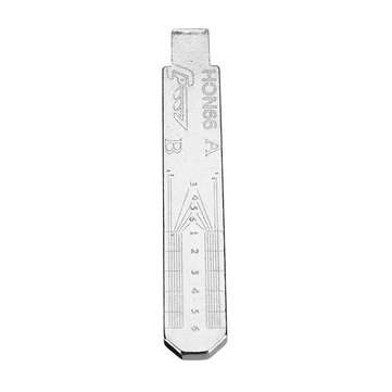10pcs Engraved Line Key for 2 in 1 LiShi HON66 Scale Shearing Teeth Blank Key NO.25 For HONDA BYD/Fo