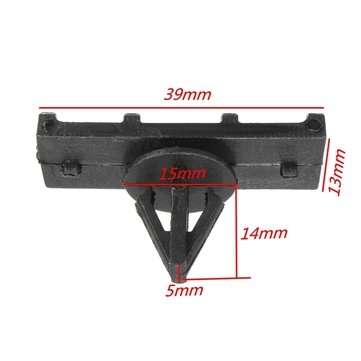 10pcs Fender Panel Exterior Rocker  Fastener Clips Black For Jeep Wrangler JK 07-15 68039280-AA