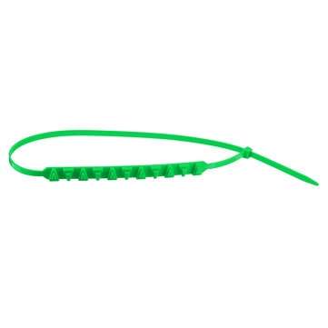 10Pcs Green Snow Chain Tire Emergency Rainproof Nylon Wear-Resistant Low Temperature