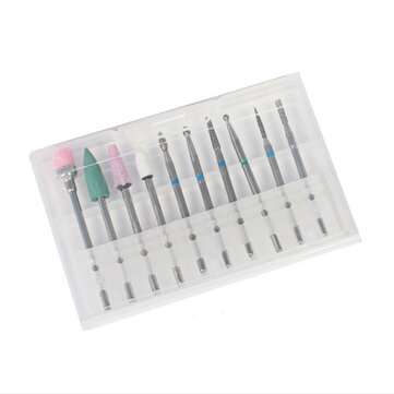 10pcs Grinding Head Polishing Drill Bits Diamond Bit for Electric Machine  (SIZE: 03)