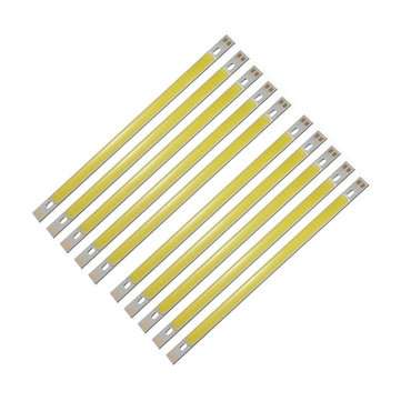 10pcs LUSTREON Pure White High Power 10W COB LED Chip Light DC12-14V for DIY 200x10MM Lamp