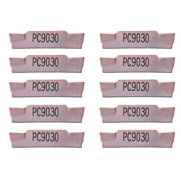 10pcs MGMN200-G PC9030 2mm Carbide Insert for MGEHR/MGIVR Grooving Cut Off Tool Holder
