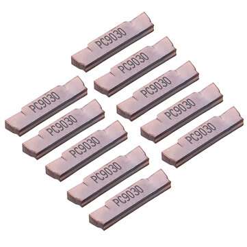 10pcs MGMN200-G PC9030 2mm Carbide Insert for MGEHR/MGIVR Grooving Cut Off Tool Holder