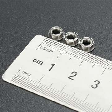 10pcs MF63ZZ 3x6x2.5mm Double Shielded Flange Ball Bearing