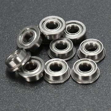 10pcs MF63ZZ 3x6x2.5mm Double Shielded Flange Ball Bearing