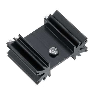 10Pcs MOS Tube Heat Sink Triode Heat Sink TO-220 Heat Sink Aluminum Heat Sink 25mmx34mmx12mm