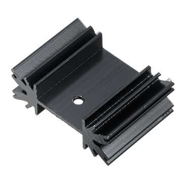 10Pcs MOS Tube Heat Sink Triode Heat Sink TO-220 Heat Sink Aluminum Heat Sink 25mmx34mmx12mm