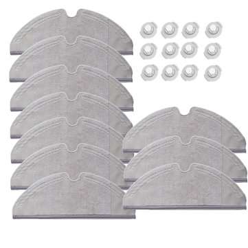 10PCS Mop Cloths 12PCS Water Tank Filters for Roborock Robot Vacuum Cleaner