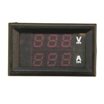 10pcs nMini Digital Voltmeter Ammeter DC 100V 10A Voltmeter Current Meter Tester Blue+Red Dual LED D