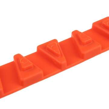 10Pcs Orange Snow Chain Tire Emergency Rainproof Nylon Wear-Resistant Low Temperature