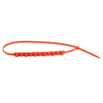 10Pcs Orange Snow Chain Tire Emergency Rainproof Nylon Wear-Resistant Low Temperature