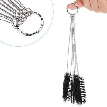 10Pcs Nylon Tube Brush Set Cleaning Brush Set for Drinking Straws Glasses Keyboards Jewelry Cleaning