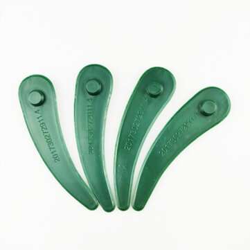 10pcs Plastic Blade Grass Trimmer Lawnmower Blades (COLOR: GREEN)