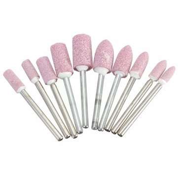 10Pcs Polishing Grinding Wheel Conical/Cylindrical Mixed Small Grinding Head
