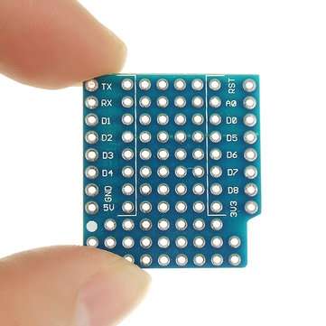 10Pcs ProtoBoard Shield Expansion Board For D1 Mini Double Sided Perf Board Compatible