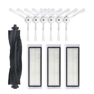 10pcs Replacements for 360 S7 S5 Vacuum Cleaner Parts Accessories Main Brush*1 Side Brushes*6 HEPA F
