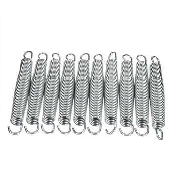 10PCS Replacement Repair Trampoline Steel Springs Weather Rust Resistant (SIZE: 135MM)