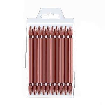 10Pcs S2 Alloy Steel Cross Screwdriver Bit High Hardness Electric Strong Screwdriver Bi... (TYPE: H)