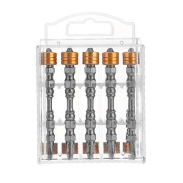 10Pcs S2 Alloy Steel Magnetic Cross Screwdriver Bit High Hardness Electric Strong Screw... (TYPE: D)