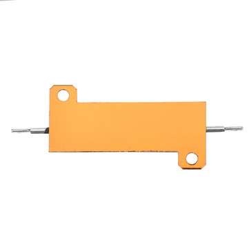 10pcs RX24 50W 10R 10RJ Metal Aluminum Case High Power Resistor Golden Metal Shell Case Heatsink Res