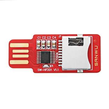10pcs SANWU HF201 Readable And Writeable TF Card Reader Micro SD Card / Mobile Phone Memory Card T-F