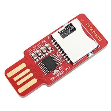 10pcs SANWU HF201 Readable And Writeable TF Card Reader Micro SD Card / Mobile Phone Memory Card T-F