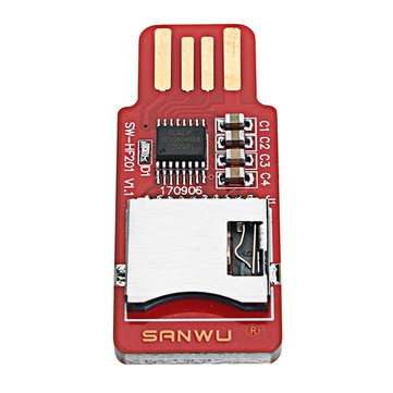 10pcs SANWU HF201 Readable And Writeable TF Card Reader Micro SD Card / Mobile Phone Memory Card T-F