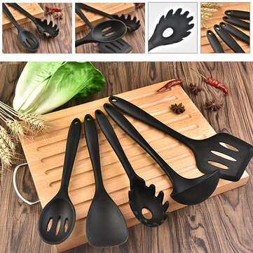 10PCS Silicone Non-Stick Cookware Pan Spoon Utensils Kitchenware Set Tableware Cooking Tools