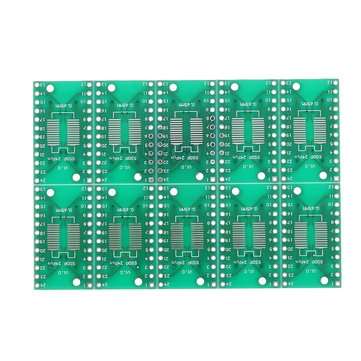 10PCS SOP24 SSOP24 TSSOP24 to DIP24 PCB Pinboard SMD To DIP Adapter 0.65mm/1.27mm to 2.54mm DIP Pin