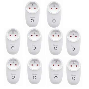 10Pcs SONOFF S26 10A AC90V-250V Smart WIFI Socket FR Wireless Plug Power Sockets Smart Home Switch W
