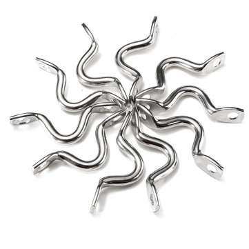 10Pcs Stainless Steel Boat Marine Canopy Bimini Pad Eye Strap Loop 5mm