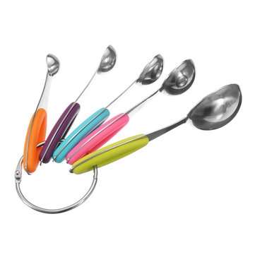 10Pcs Stainless Steel Measuring Cups & Spoons Tea Spoon Set Kitchen Tool