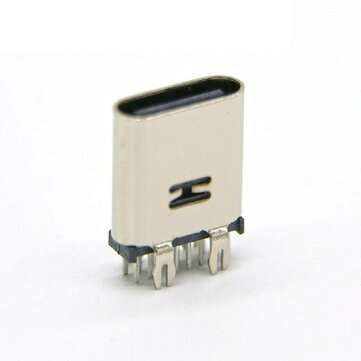 10PCS Type C 14P In-Line Female Socket USB3.1 Vertical Fast Charging Female Socket PD Tail Socket