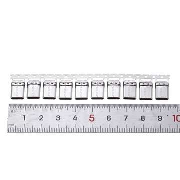 10PCS USB 3.1 Type-C Male Connector USB-C Stretch Seamless Without PCB Board 24pin Splint Connector