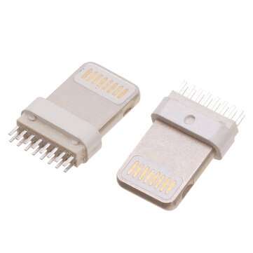 10PCS USB Apple 16pin Male Wide-Foot Round Rubber (7.3mm*1.5mm) Splint 0.8mm Square Head Integrated
