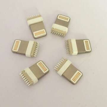 10PCS USB Apple 16pin Male Wide-Foot Round Rubber (7.3mm*1.5mm) Splint 0.8mm Square Head Integrated
