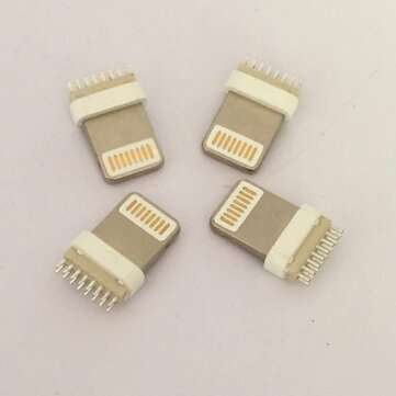 10PCS USB Apple 16pin Male Wide-Foot Round Rubber (7.3mm*1.5mm) Splint 0.8mm Square Head Integrated