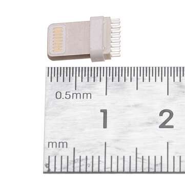 10PCS USB Apple 16pin Male Wide-Foot Round Rubber (7.3mm*1.5mm) Splint 0.8mm Square Head Integrated