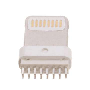 10PCS USB Apple 16pin Male Wide-Foot Round Rubber (7.3mm*1.5mm) Splint 0.8mm Square Head Integrated
